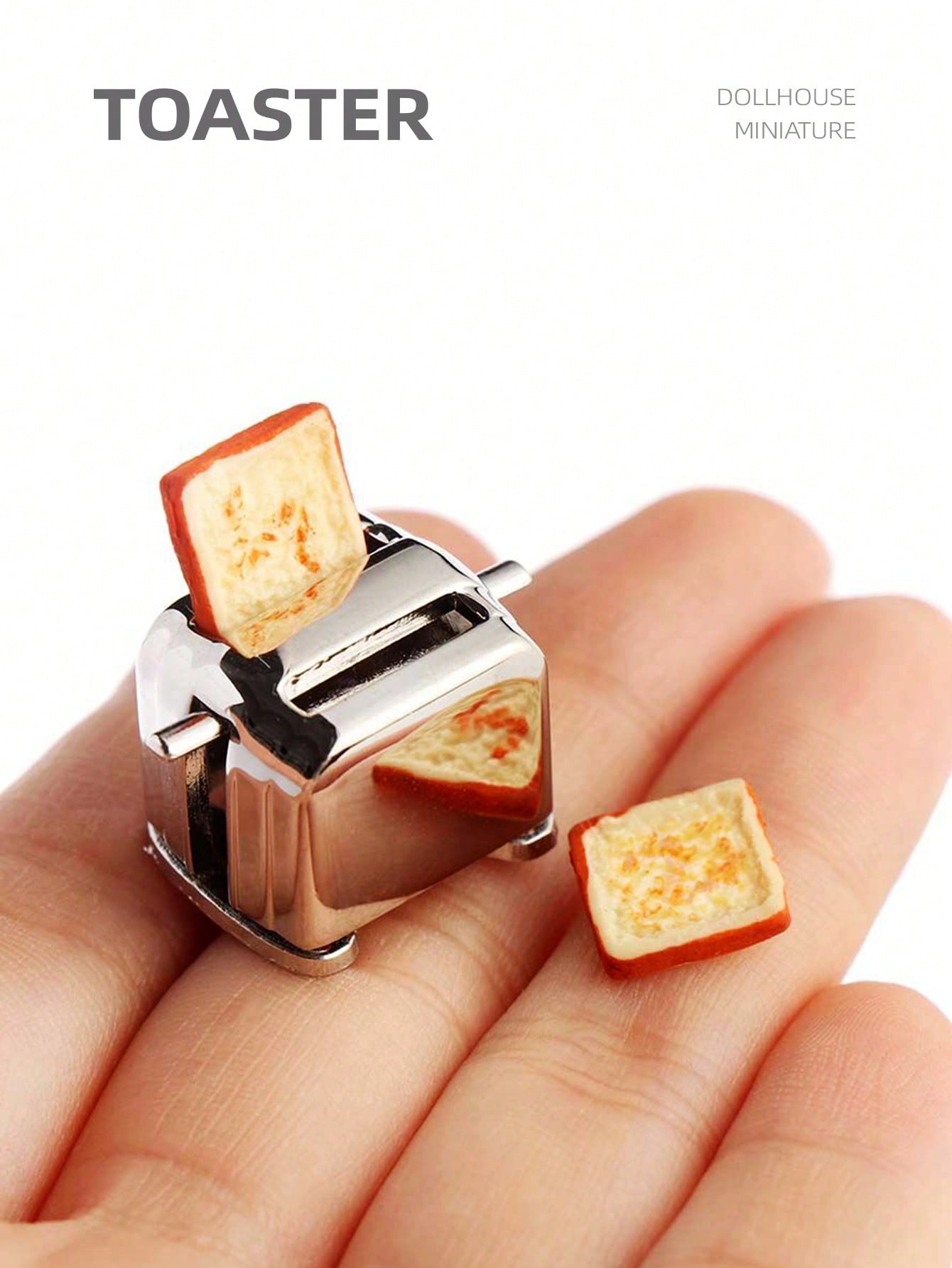 Commercial Kitchen Setup - Pemanggang Roti Miniatur Rumah Boneka 1:12,