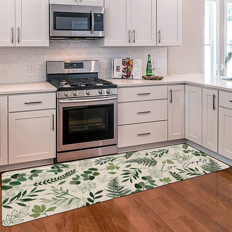 Commercial Kitchen Background - Alas Dapur Minimalis Motif Botani, Latar