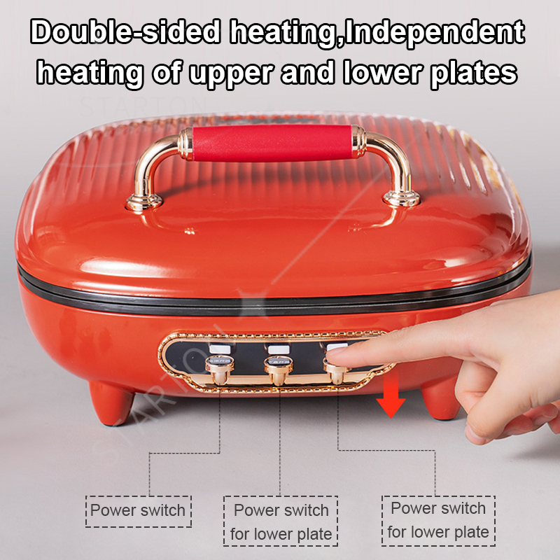 Crepe Maker Griddle - Pembuat Crepe Wajan Penghangat Dua Sisi
