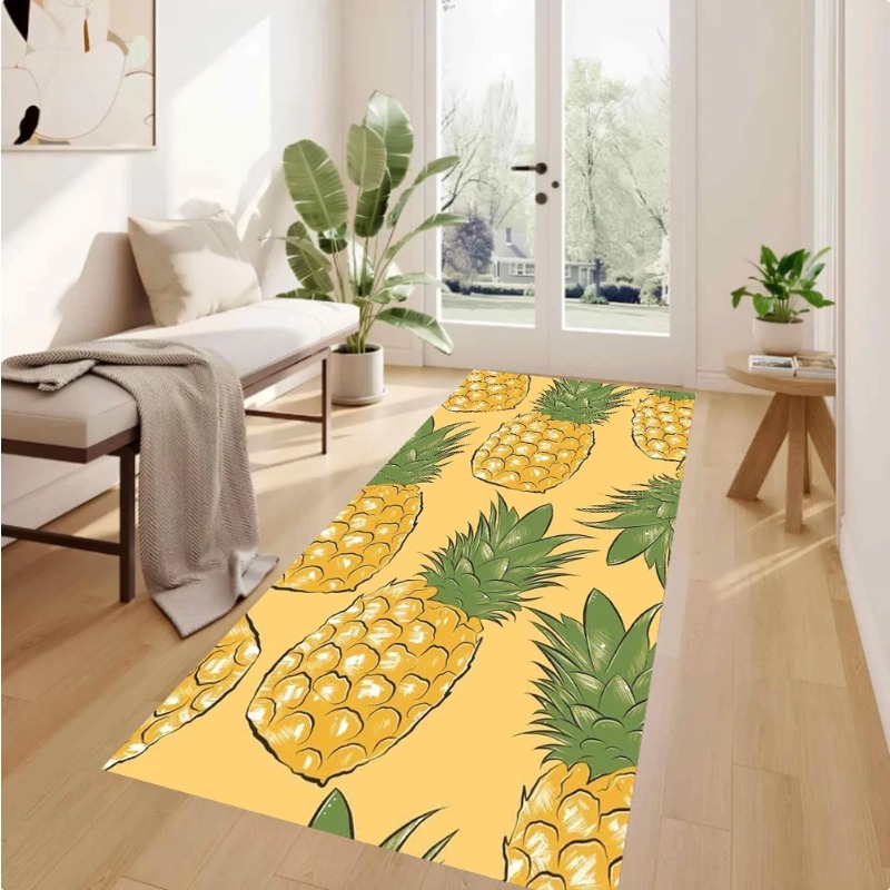 Commercial Kitchen Background - Karpet Lari Motif Nanas Kartun dengan