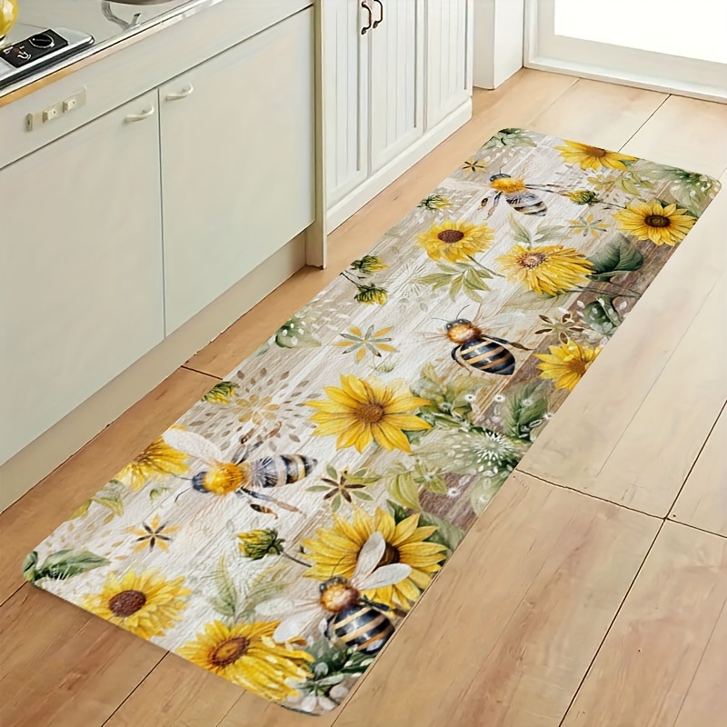 Commercial Kitchen Background - Karpet Panjang Motif Bunga Matahari dan