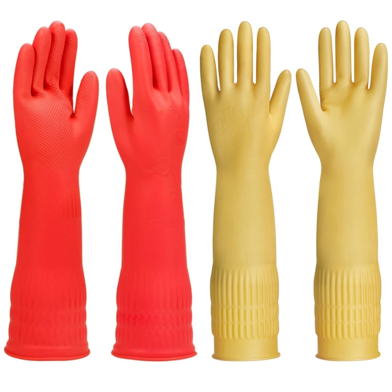 Commercial Kitchen Gloves - Sarung Tangan Pembersih Karet Ekstra Panjang