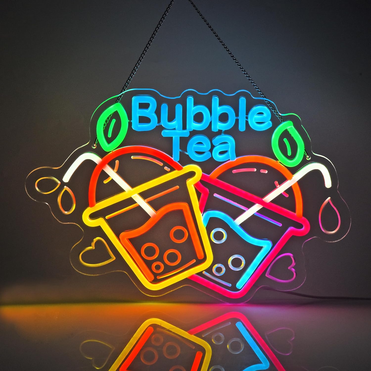 Commercial Kitchen Light - Lampu Neon Bubble Tea USB LED
