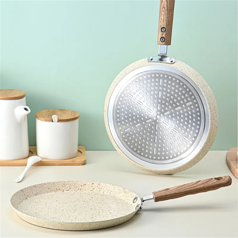 Crepe Maker Griddle - Wajan penggorengan anti lengket, wajan panekuk