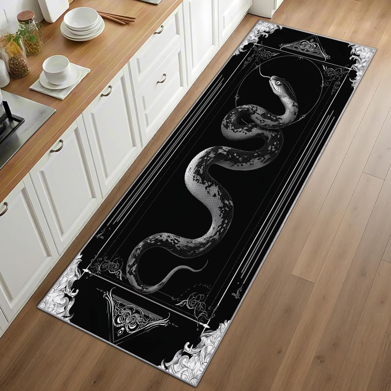 Karpet Motif Ular Latar Belaka - Commercial Kitchen Background ulasan dan harga