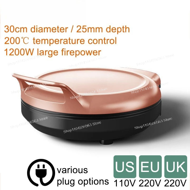 Pembuat Pancake Listrik 110V/2 - Crepe Maker Griddle ulasan dan harga