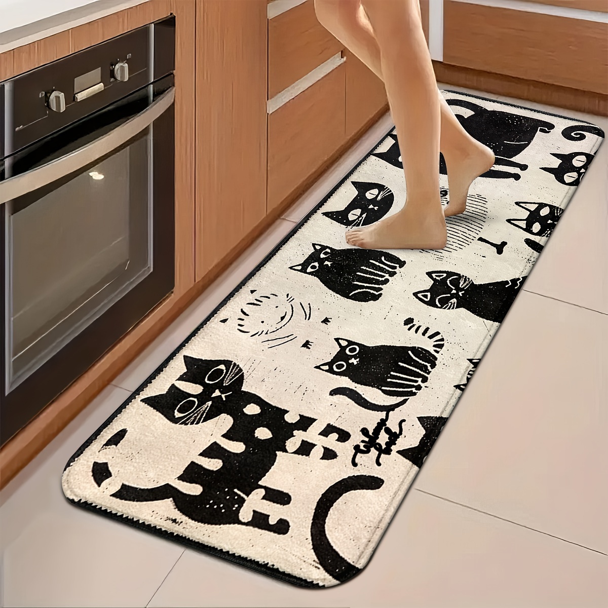 Karpet Dapur Motif Kucing Kart - Commercial Kitchen Background ulasan dan harga