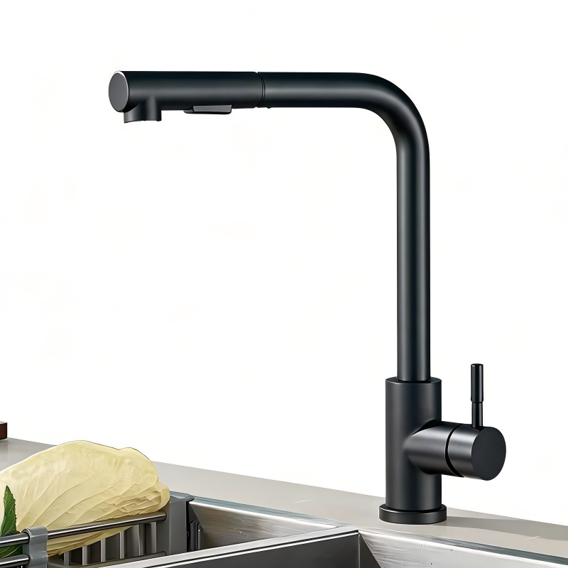 Keran Dapur Fleksibel Hitam St - Commercial Kitchen Mixer Tap ulasan dan harga