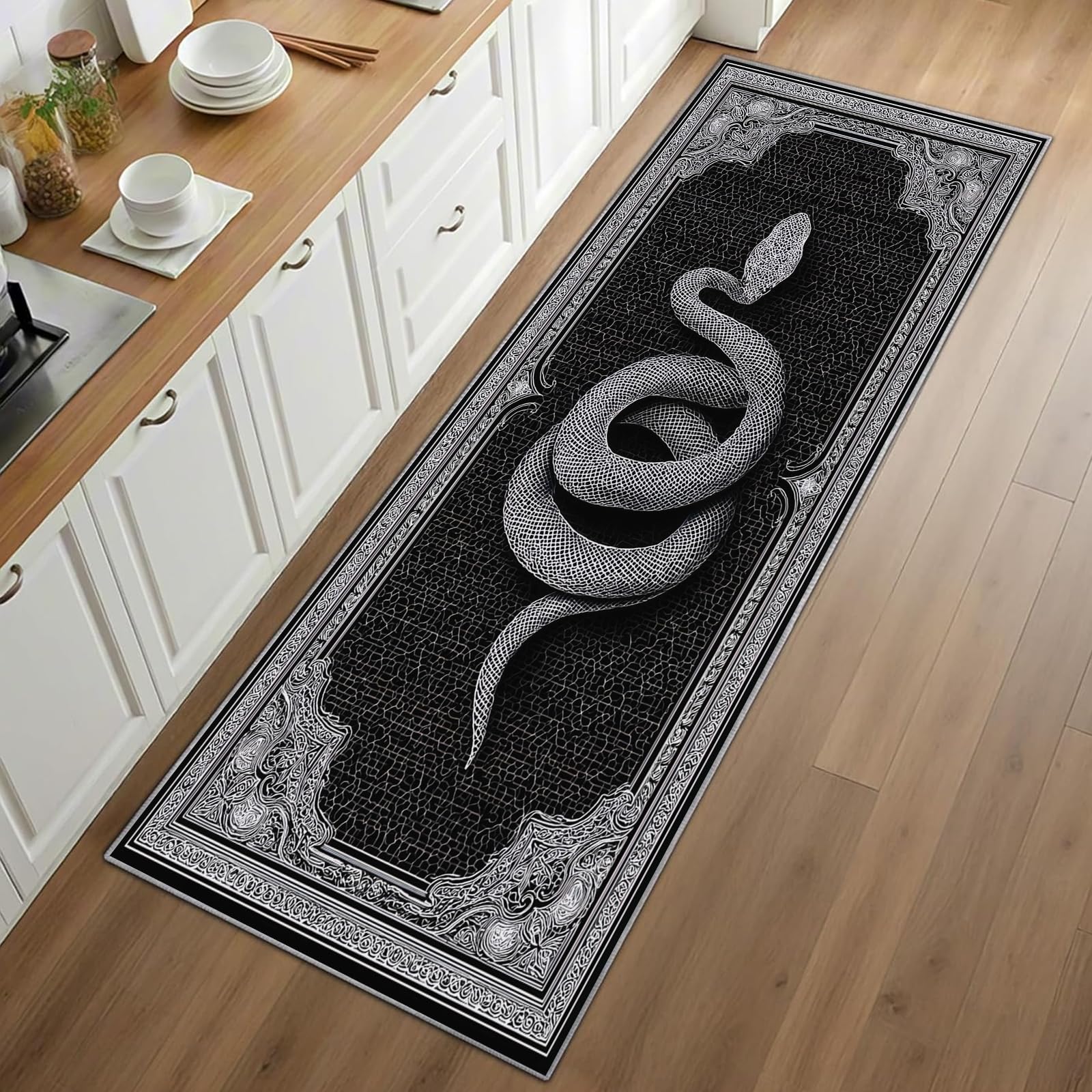 Karpet Gothic Snake Runner Lat - Commercial Kitchen Background ulasan dan harga