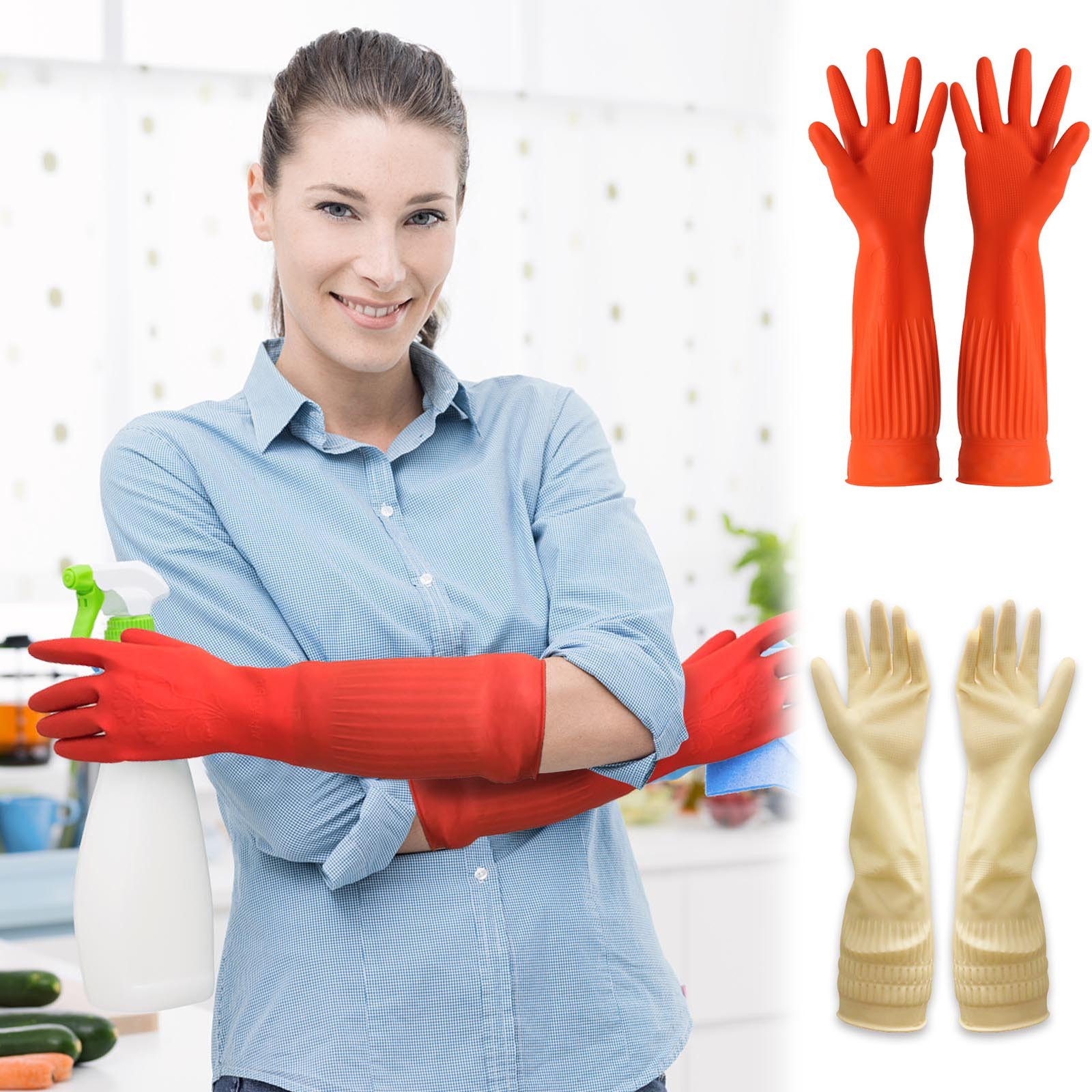 1 Pasang Sarung Tangan Pembers - Commercial Kitchen Gloves ulasan dan harga