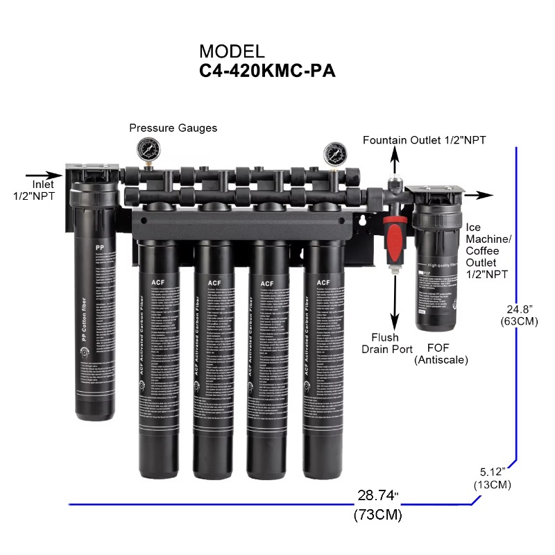 Filter Air Mesin Pembuat Es Ko - Commercial Kitchen Water Filter ulasan dan harga