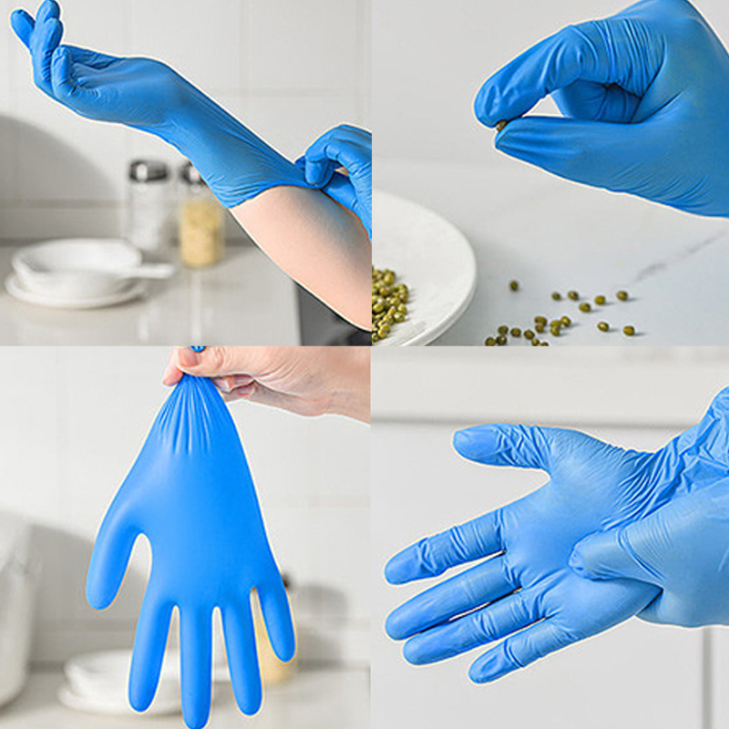 Sarung tangan nitril biru seka - Commercial Kitchen Gloves ulasan dan harga