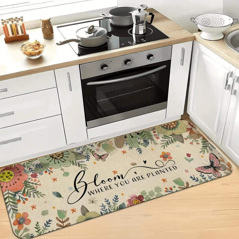 Karpet Panjang Motif Bunga Mat - Commercial Kitchen Background ulasan dan harga