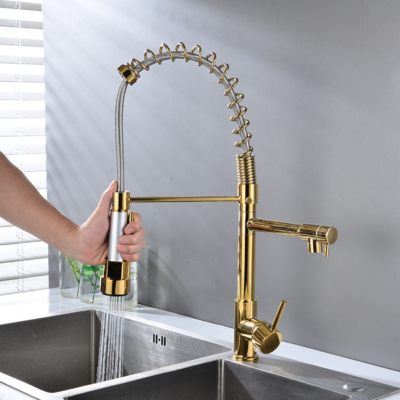 Keran Dapur 2 Mode Spring Pull - Commercial Kitchen Mixer Tap ulasan dan harga