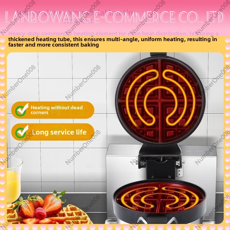 Pembuat Waffle Putar Anti Leng - Crepe Maker Griddle ulasan dan harga