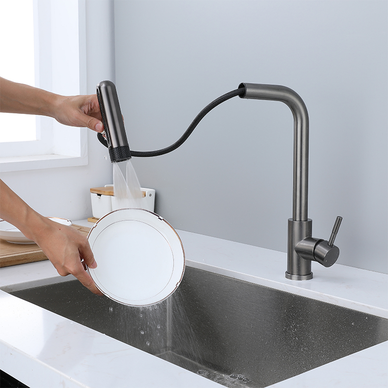6 Mode keran dapur abu-abu rot - Commercial Kitchen Mixer Tap ulasan dan harga
