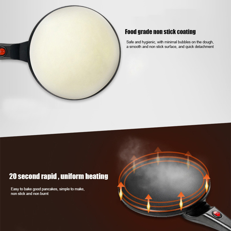 Pembuat Crepe Listrik Pemanas  - Crepe Maker Griddle ulasan dan harga