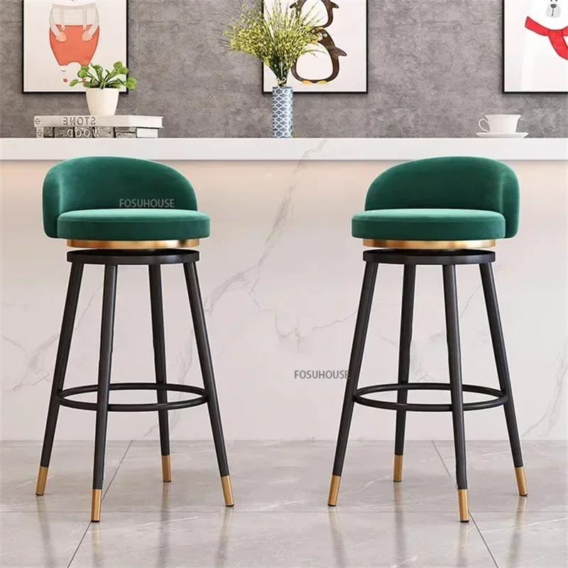 Kursi Bar Beludru Mewah Gaya N - Commercial Kitchen Light ulasan dan harga