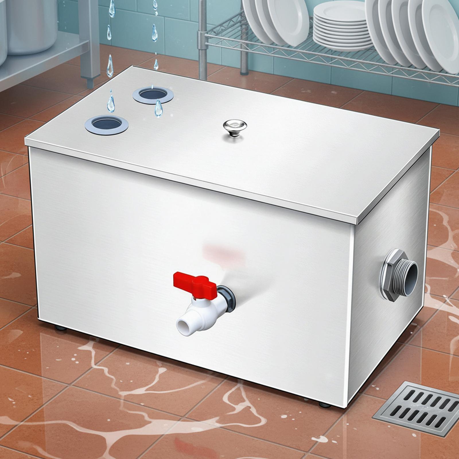 Penahan Minyak dari Baja Tahan - Commercial Kitchen Grease Interceptor ulasan dan harga